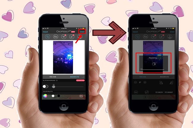 how to crop a video on instagram