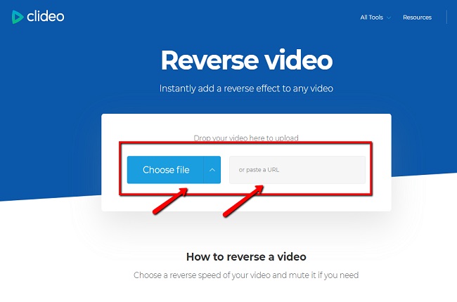 how to put a youtube video in reverse