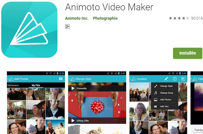 application animoto