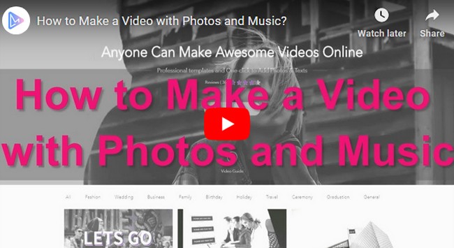 how to make a video with photos and music