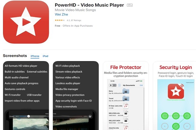 best video player for iphone