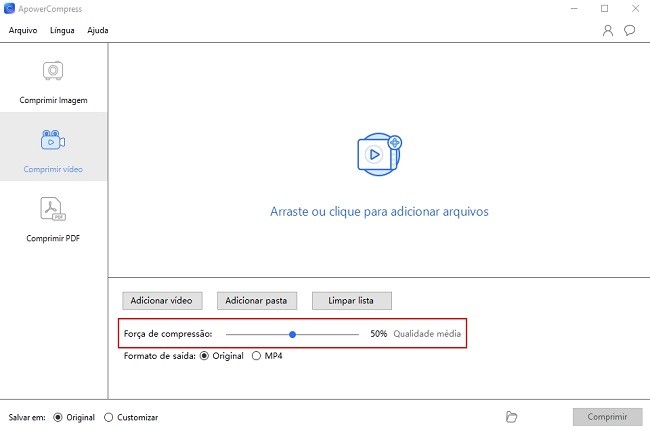 como tornar vídeo pequeno em desktop