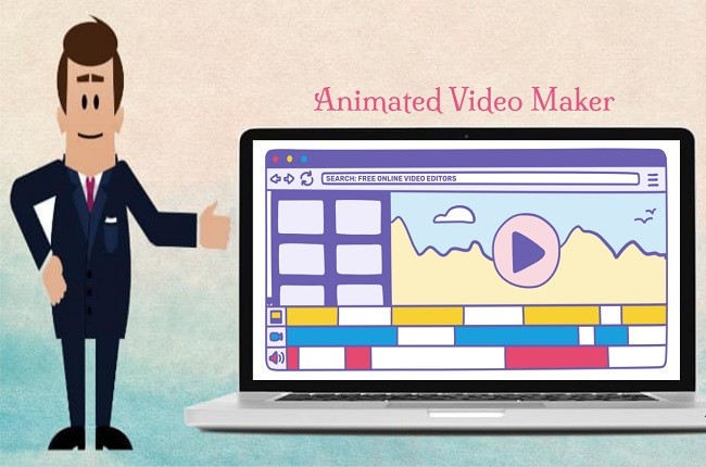 Animated music video maker