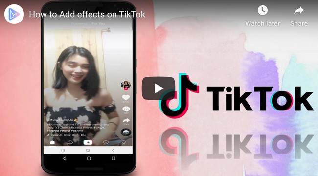How to add effects in Tik Tok