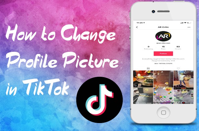 how to change profile picture on tiktok