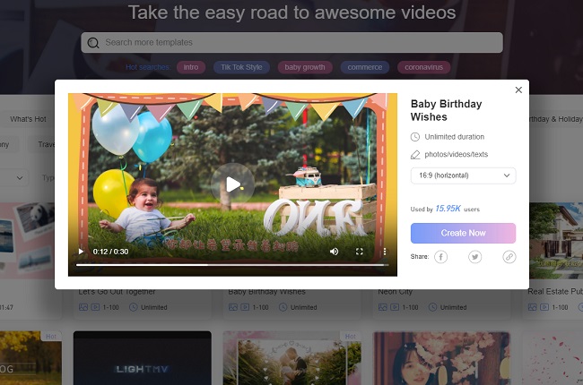 create an animated bday video
