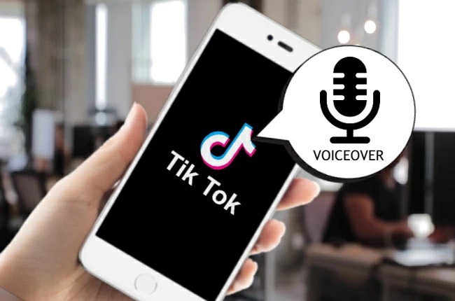 como colocar voiceover em tiktok