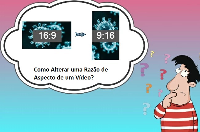 alterar razão de aspecto em vídeo