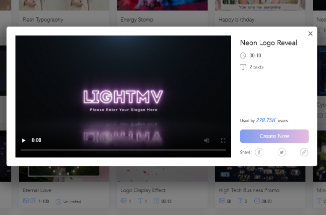 lightmv after effect logo template