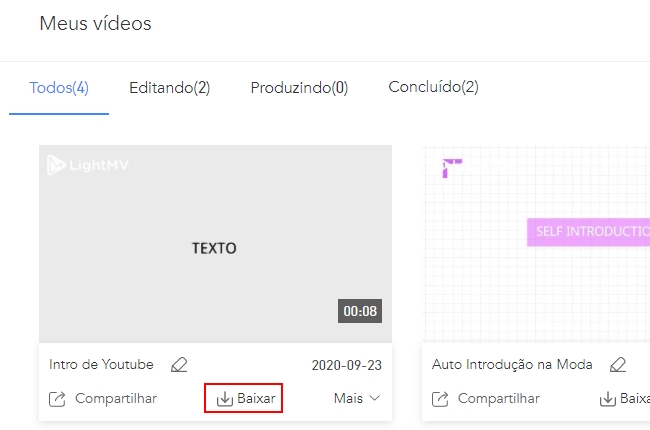 modelos de intro after effects lightmv baixar vídeo