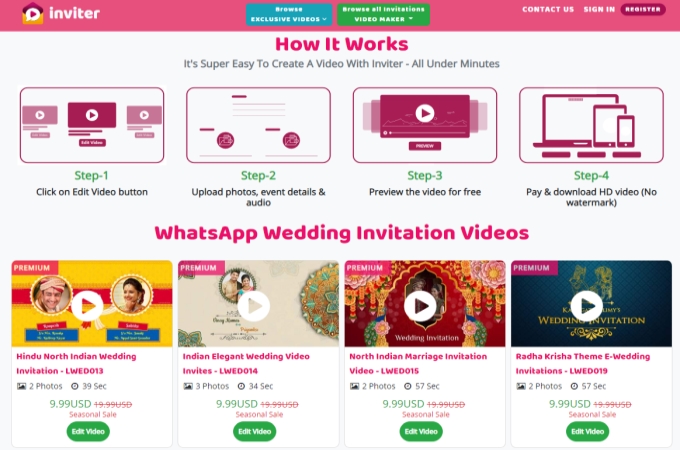 hacer un video de invitación de boda