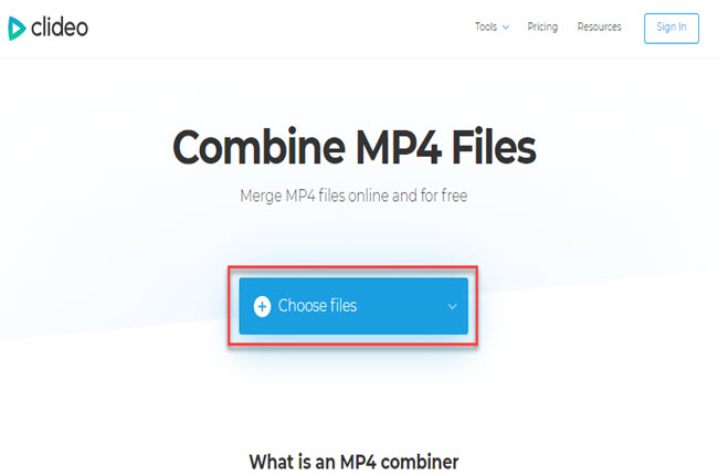 combine mp4 files into one