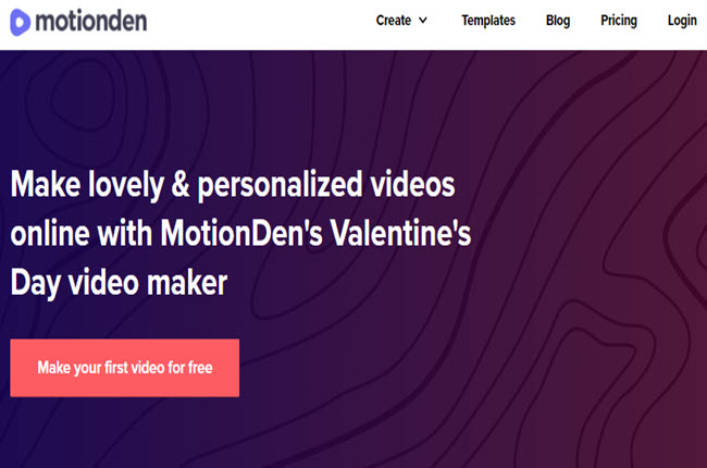 valentine's day video maker online