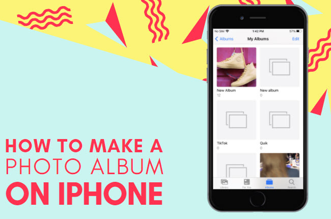 create an album on iPhone