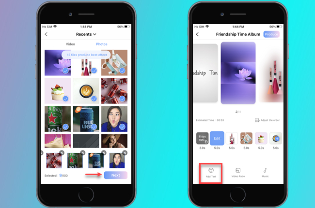 how to make photo album on iphone