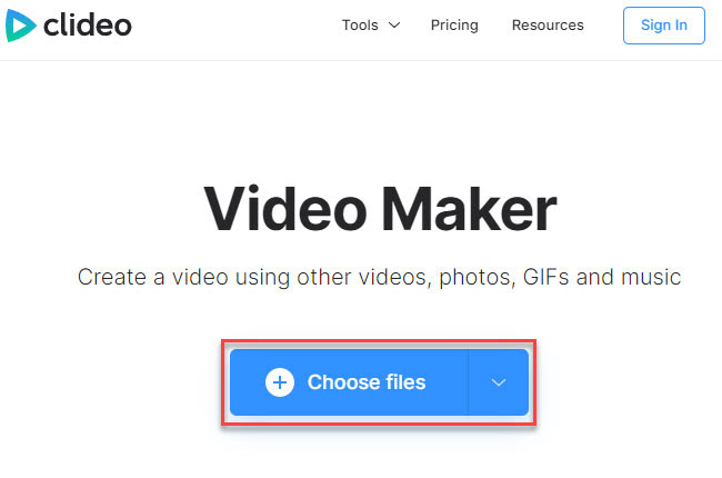 video mashup maker with clideo