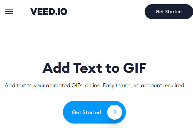 how to add text to a gif with veedio