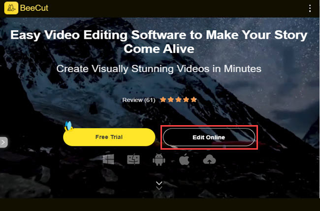 speed up video using with beecut