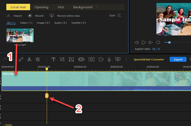 how to remove a clip from a video with beecut