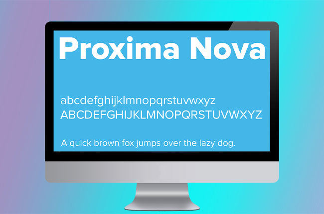 best fonts for video proxima nova