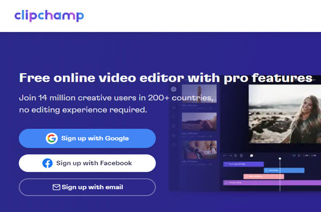 how to make video background for website with clipchamp