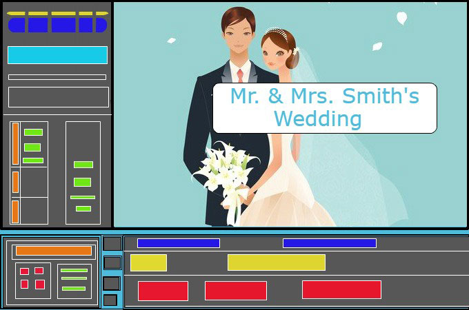 capa criar vídeo de introdução do casamento