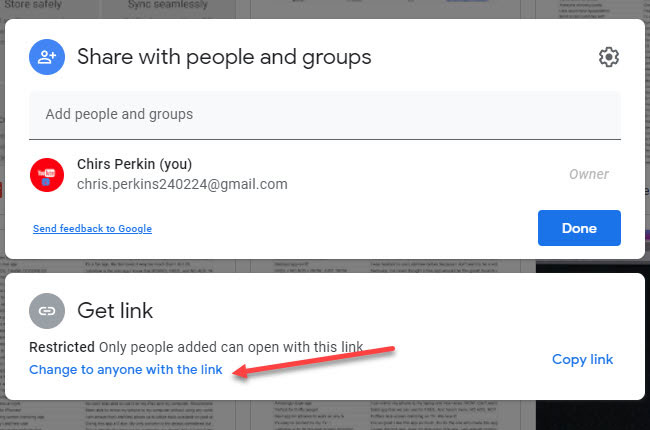 How To Create Video Link In Google Drive