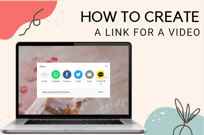 create a link for a video featured image