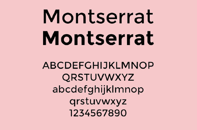 best meme fonts named montserrat