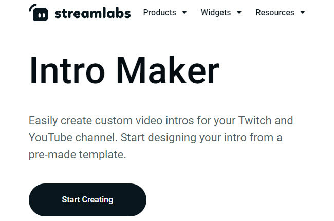 twitch intro maker named streamlabs