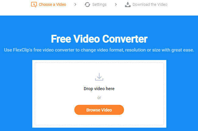 4k video converter named flexclip