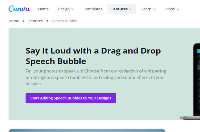 speech bubbles generator named canva