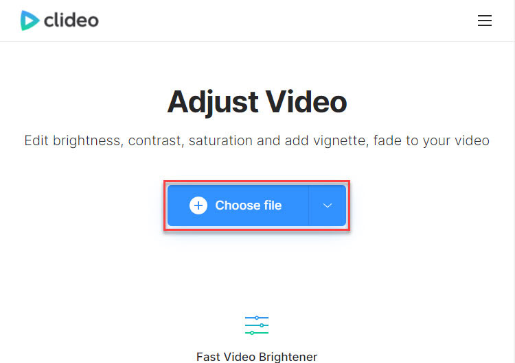 change color of video with clideo