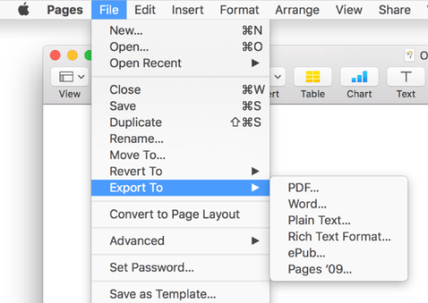 convert pages to pdf