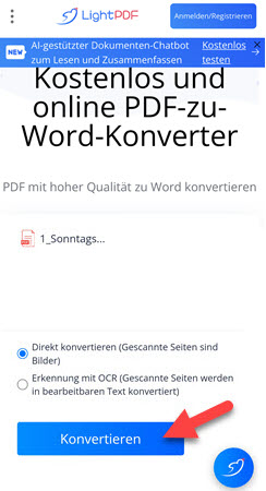 iPhone PDF in Word umwandeln