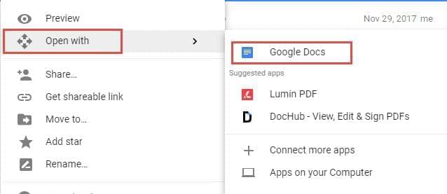 remove watermark with Google Docs