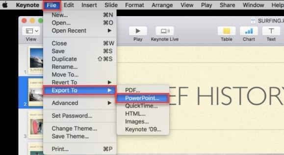 convert powerpoint to mac keynote