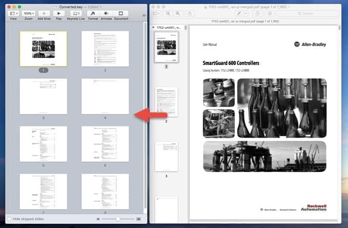how to convert PDF to Keynote