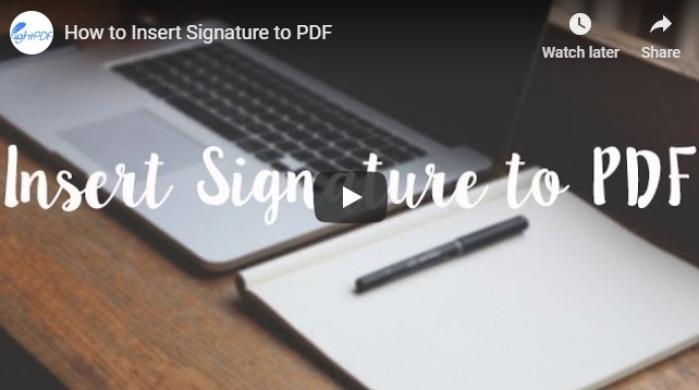 Video for Inserting PDF Signature