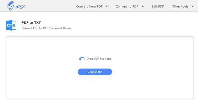 Convert PDF to text for free