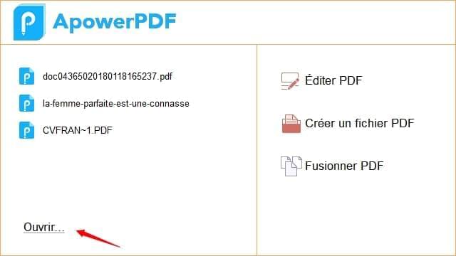 ouvrir fichier PDF