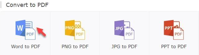 select word to PDF