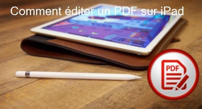 éditer un PDF sur iPad
