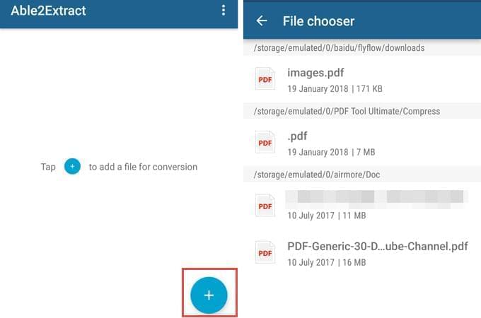 importare PDF su Android