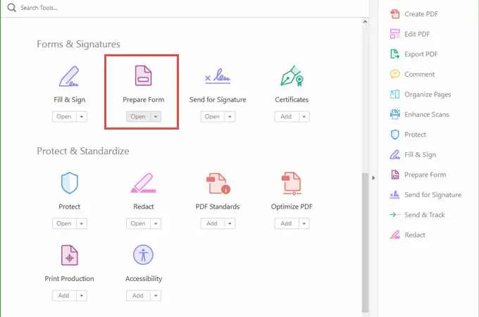 créer un formulaire PDF à remplir