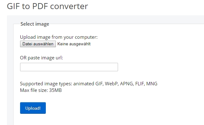 PDF Konverter von Ezgif.com
