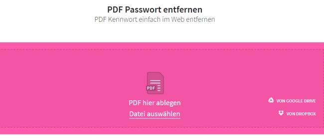 PDF Passwort mit Smallpdf entfernen