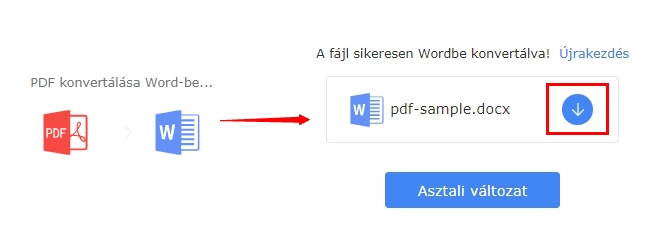 konvertálja a PDFt WordPro hoz a LightPDFbe