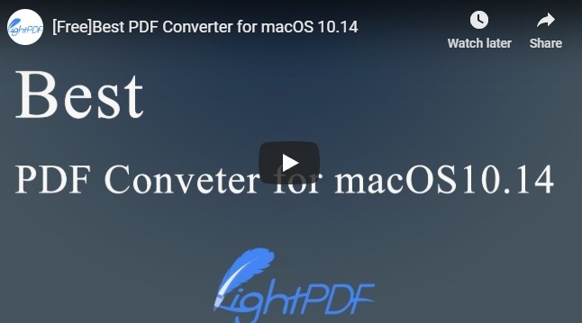 Video for Mac PDF Converter