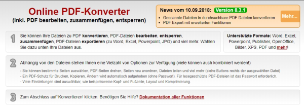 Online PDF konverter